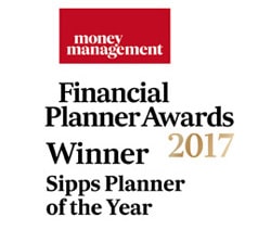 Financial Planner SIPPS Pension Planner Awards Winner 2017 Image